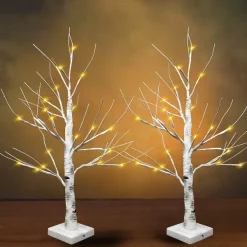 Joiedomi 2pcs LED Christmas Warm White Birch Tree