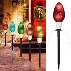 Joiedomi 2pcs Multi Color Pathway String Lights 6.5ft