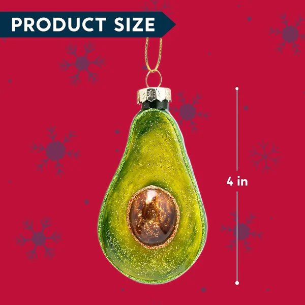 Joiedomi 2pcs Avocado Christmas Tree Ornaments 7 Joiedomi 2pcs Avocado Christmas Tree Ornaments - Image 5