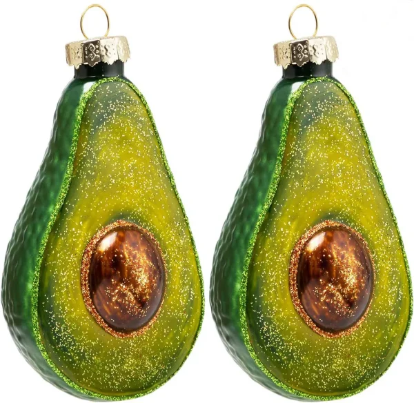 Joiedomi 2pcs Avocado Christmas Tree Ornaments 3 Joiedomi 2pcs Avocado Christmas Tree Ornaments