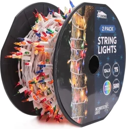 Joiedomi 2x250 LED Multicolor Christmas String Lights 62.25ft -Christmas Ornaments Sales Store 2x250 LED Christmas String Lights Multicolor 3 result 600x615 1