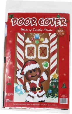 Joyin 3pcs Gingerbread House Door Cover Decoration -Christmas Ornaments Sales Store 3 Packs Christmas Ginger Bread Door Cover 3 result 600x946 1
