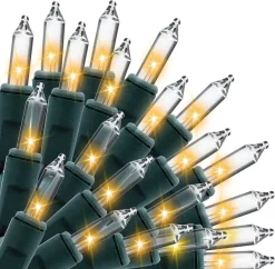 Joiedomi 3x100 Warm White String Lights 24.6ft 9 Joiedomi 3x100 Warm White String Lights 24.6ft -Christmas Ornaments Sales Store 3 Set of 100 Count Clear Green Wire Christmas Light 2 result 600x588 1