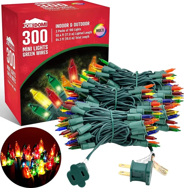 Joiedomi 3x100 Multi Color Christmas Lights 64.3ft 5 Joiedomi 3x100 Multi Color Christmas Lights 64.3ft - Image 3