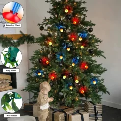 Joiedomi 3x7 LED Multicolor Christmas Bubble String Lights 7ft -Christmas Ornaments Sales Store 3 x 7ft Christmas Multicolor Bubble String Lights 3 result 600x600 1