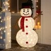 Joiedomi 160 LED 3D Collapsible Snowman Yard Decoration Lighted -Christmas Ornaments Sales Store 3.8ft LED Yard Lights Collapsible Snowman with Top Hat 2 600x600 1