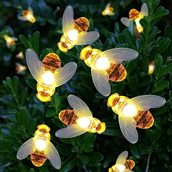 Joiedomi 30 LED Honey Bees Fairy String Lights Warm White 21ft 3 Joiedomi 30 LED Honey Bees Fairy String Lights Warm White 21ft
