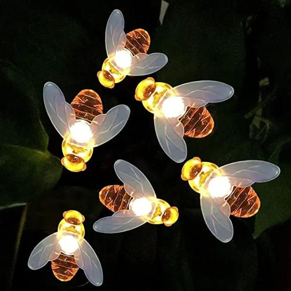 Joiedomi 30 LED Honey Bees Fairy String Lights Warm White 21ft 8 Joiedomi 30 LED Honey Bees Fairy String Lights Warm White 21ft - Image 6