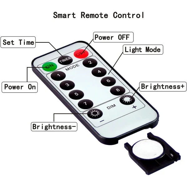 Joiedomi 300 LED Warm White Battery Operated Fairy Lights 99ft 8 Joiedomi 300 LED Warm White Battery Operated Fairy Lights 99ft - Image 6