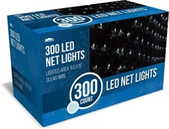 Joiedomi 300 LED Pure White Led Net Lights 6.5x15ft -Christmas Ornaments Sales Store 300 LED Net Lights Pure White 1 600x456 1