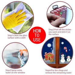 Joyin 300Pcs Christmas Characters Window Clings -Christmas Ornaments Sales Store 300Pcs Christmas Characters Window Clings 5 result 600x600 1