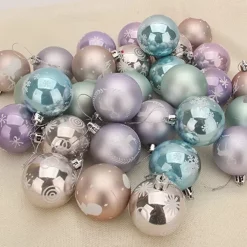 Joiedomi 30pcs Pink And Purple Christmas Ornaments 2.36in -Christmas Ornaments Sales Store 30Pcs 6CM Fantasy Christmas Ornaments Assorted Design 3 600x600 1