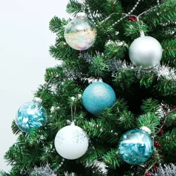 Joiedomi 30pcs Blue, White And Silver Christmas Ball Ornaments