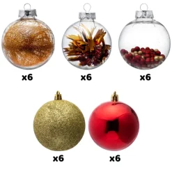 Joiedomi 30pcs Red And Gold Silver Christmas Ball Ornaments -Christmas Ornaments Sales Store 30Pcs Assorted Style Ball Ornaments Red Gold 3 1 result 1024x1024 1 600x600 1