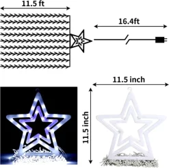 Joiedomi 345 LED 8 Lighting Modes Waterfall Lights White 16.4ft -Christmas Ornaments Sales Store 345 LED 8 Lighting Modes Waterfall Lights White 6 600x596 1