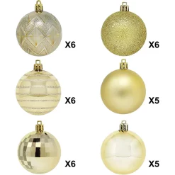 Joiedomi 34pcs Gold Christmas Ball Ornaments 7 Joiedomi 34pcs Gold Christmas Ball Ornaments -Christmas Ornaments Sales Store 34Pcs Christmas Ball Ornaments Gold 1 1