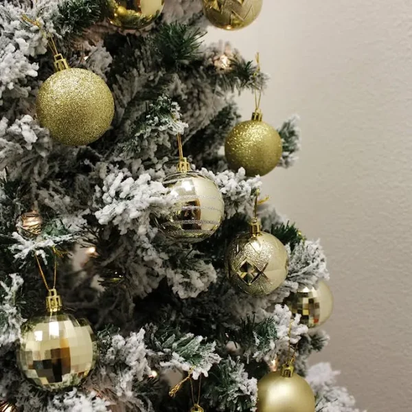 Joiedomi 34pcs Gold Christmas Ball Ornaments 6 Joiedomi 34pcs Gold Christmas Ball Ornaments - Image 4