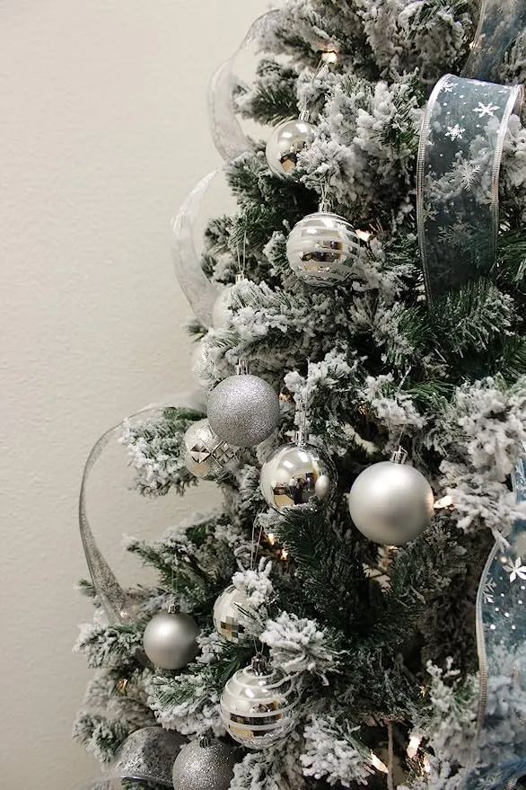 Joiedomi 34pcs Silver Christmas Ball Ornaments 7 Joiedomi 34pcs Silver Christmas Ball Ornaments - Image 5