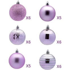 Joiedomi 34pcs Lavender Christmas Ball Ornaments 9 Joiedomi 34pcs Lavender Christmas Ball Ornaments -Christmas Ornaments Sales Store 34ct Basic Christmas Ball Ornaments 2