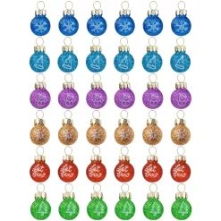 Joiedomi 36pcs Mini Glittered Glass Patterned Christmas Balls 10 Joiedomi 36pcs Mini Glittered Glass Patterned Christmas Balls -Christmas Ornaments Sales Store 36Pcs Mini Glitter Glass Patterned Balls Ornaments 2 result 600x600 1