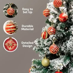 Joiedomi 36pcs Red And Gold Christmas Ball Ornaments 11 Joiedomi 36pcs Red And Gold Christmas Ball Ornaments -Christmas Ornaments Sales Store 36Pcs Red and Gold Christmas Ornaments 4 1 600x600 1
