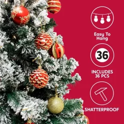 Joiedomi 36pcs Red And Gold Christmas Ball Ornaments 9 Joiedomi 36pcs Red And Gold Christmas Ball Ornaments -Christmas Ornaments Sales Store 36Pcs Red and Gold Christmas Ornaments 5 1 600x600 1