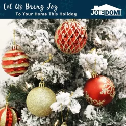 Joiedomi 36pcs Red And Gold Christmas Ball Ornaments 12 Joiedomi 36pcs Red And Gold Christmas Ball Ornaments -Christmas Ornaments Sales Store 36Pcs Red and Gold Christmas Ornaments 7 600x600 1