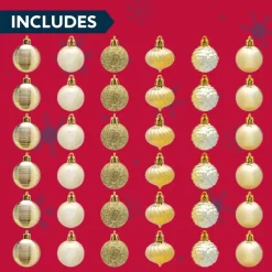 Joiedomi 36pcs Gold Christmas Ball Ornaments 1.57in -Christmas Ornaments Sales Store 36pcs Gold Christmas Ball Ornaments 1 2 600x600 1
