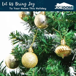 Joiedomi 36pcs Gold Christmas Ball Ornaments 1.57in -Christmas Ornaments Sales Store 36pcs Gold Christmas Ball Ornaments 1 7 600x600 1
