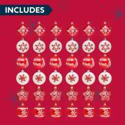 Joiedomi 36pcs Shatterproof Red And White Christmas Ball Ornaments 13 Joiedomi 36pcs Shatterproof Red And White Christmas Ball Ornaments -Christmas Ornaments Sales Store 36pcs Shatterproof Red and White Christmas Ball Ornaments 5 600x600 1