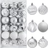 Joiedomi 36pcs White And Silver Christmas Ball Ornaments -Christmas Ornaments Sales Store 36pcs White and Silver Christmas Ball Ornaments 6 600x591 1