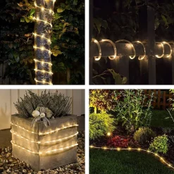 Joiedomi 3x120 LED Warm White Rope Light With Remote Control 46ft