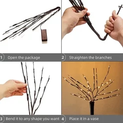 Joiedomi 3Pcs Branch Lights, Warm White 29in -Christmas Ornaments Sales Store 3Pcs 20 LED Branch Lights Warm White 1 600x600 1