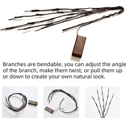 Joiedomi 3Pcs Branch Lights, Warm White 29in -Christmas Ornaments Sales Store 3Pcs 20 LED Branch Lights Warm White 2 600x564 1