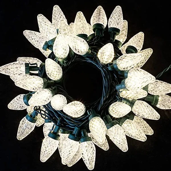 Joiedomi 3x25 LED Warm White C9 Led Christmas String Lights 7 Joiedomi 3x25 LED Warm White C9 Led Christmas String Lights - Image 5