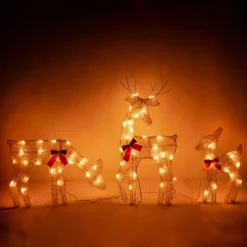 Joiedomi 3pcs Light Up Yard Reindeer Family Decoration -Christmas Ornaments Sales Store 3Pcs 2D Incandescent Yard Lights 5 600x600 1