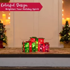 Joiedomi 3Pcs 50 LED Christmas Light Boxes Decor (Snowflakes) -Christmas Ornaments Sales Store 3Pcs 50 LED Christmas Light Boxes Decor Snowflakes 1 600x600 1