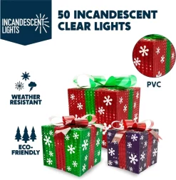 Joiedomi 3Pcs 50 LED Christmas Light Boxes Decor (Snowflakes) -Christmas Ornaments Sales Store 3Pcs 50 LED Christmas Light Boxes Decor Snowflakes 8 600x614 1