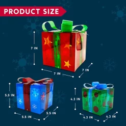 Joiedomi 3Pcs 50LED Christmas Light Boxes Decor -Christmas Ornaments Sales Store 3Pcs 50LED Christmas Light Boxes decor 1 600x600 1