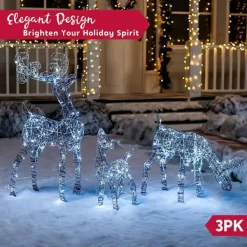 Joiedomi 3Pcs Christmas Synthetic Rattan Reindeer Buck, Doe, Fawn -Christmas Ornaments Sales Store 3Pcs Christmas Synthetic Rattan Reindeer Buck Doe Fawn 4 600x600 1