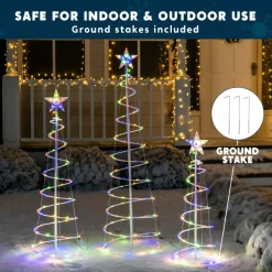 Joiedomi 3Pcs Lighted Spiral Christmas Tree Set LED Warm White -Christmas Ornaments Sales Store 3Pcs Lighted Spiral Christmas Tree Set LED Warm White 2 result 600x600 1