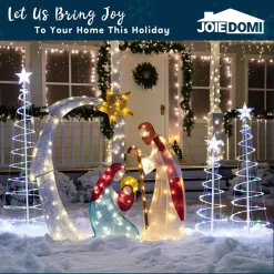 Joiedomi 3Pcs Lighted Spiral Christmas Tree Set LED Warm White -Christmas Ornaments Sales Store 3Pcs Lighted Spiral Christmas Tree Set LED Warm White 2 结果 600x600 1