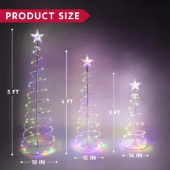 Joiedomi 3Pcs Lighted Spiral Christmas Tree Set LED Warm White -Christmas Ornaments Sales Store 3Pcs Lighted Spiral Christmas Tree Set LED Warm White 5 result 600x600 1