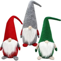 Joyin 3pcs Red Green Grey Swedish Christmas Santa Gnome