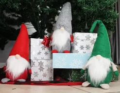 Joyin 3pcs Red Green Grey Swedish Christmas Santa Gnome -Christmas Ornaments Sales Store 3Pcs Red Green Gray Gnome with Bendable Hat 3 600x467 1