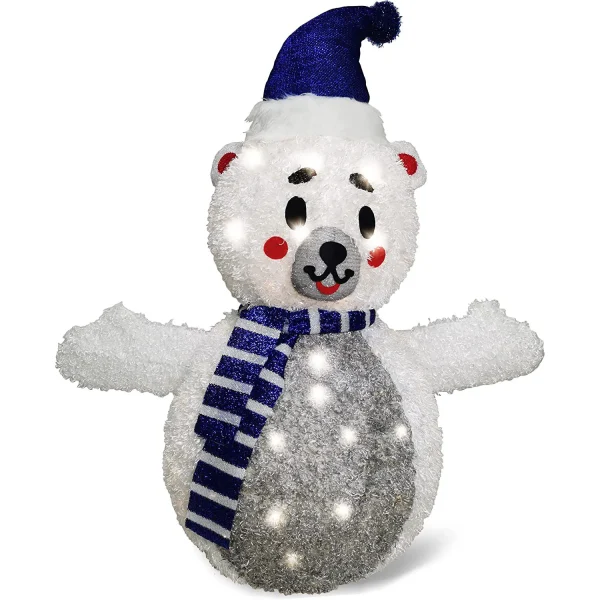 Joiedomi 3ft 100 LED Collapsible Bear Yard Light 4 Joiedomi 3ft 100 LED Collapsible Bear Yard Light - Image 2