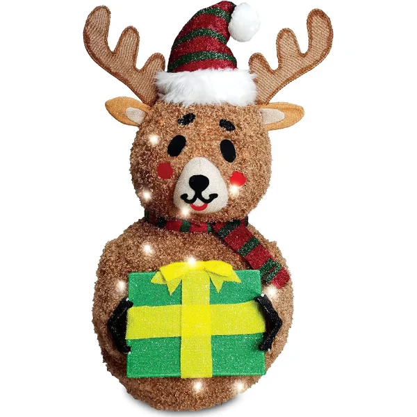 Joiedomi 3ft 100 LED Collapsible Reindeer Yard Light 5 Joiedomi 3ft 100 LED Collapsible Reindeer Yard Light - Image 3