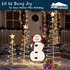 Joiedomi 3ft LED Yard Lights - Collapsible Snowman With Earmuffs -Christmas Ornaments Sales Store 3ft LED Yard Lights Collapsible Snowman with Earmuffs 3