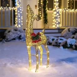 Joiedomi 3ft Fabric Gold Fawn Christmas Yard Lights 10 Joiedomi 3ft Fabric Gold Fawn Christmas Yard Lights -Christmas Ornaments Sales Store 3ft LED Yard Lights Fabric Gold Fawn 3 result 600x600 1
