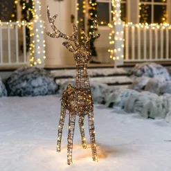 Joiedomi 3ft 80 LED Christmas Rattan Reindeer Buck -Christmas Ornaments Sales Store 3ft LED Yard Lights Rattan Buck 4 result 600x600 1